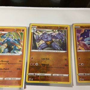 Machop machoke & Machamp Pokémon cards